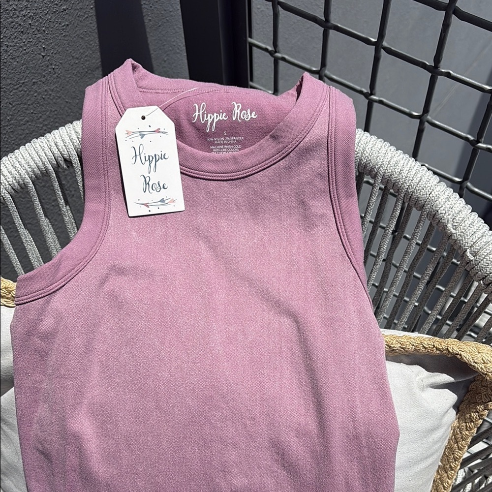 NWT HIPPIE ROSE BODYCON SLEEVELESS TANK DRESS - Picture 9 of 9